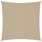 Schaduwdoek vierkant beige waterdicht oxford stof detail 1