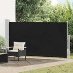 Schaduwdoek rechthoekig zwart waterdicht polyester detail 1