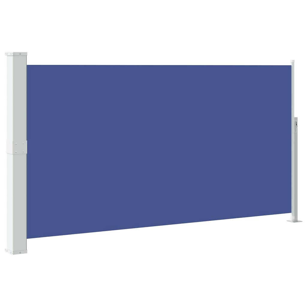 Schaduwdoek rechthoekig blauw polyester