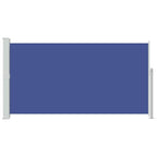 Schaduwdoek rechthoekig blauw polyester detail 2