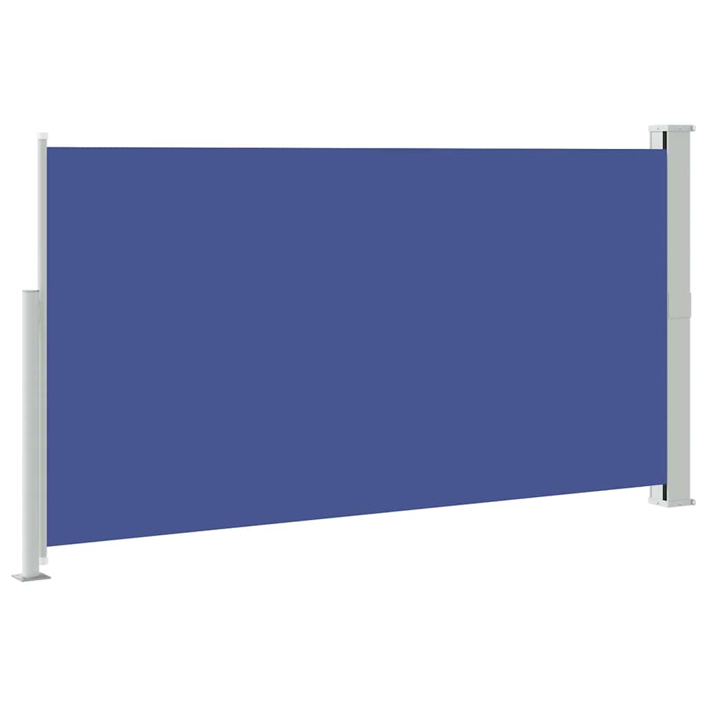 Schaduwdoek rechthoekig blauw polyester detail 5