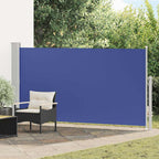 Schaduwdoek rechthoekig blauw polyester detail 1