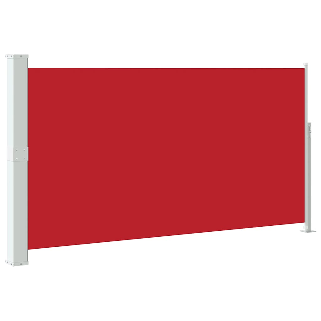 Schaduwdoek rechthoekig rood polyester