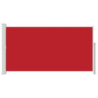 Schaduwdoek rechthoekig rood polyester detail 2