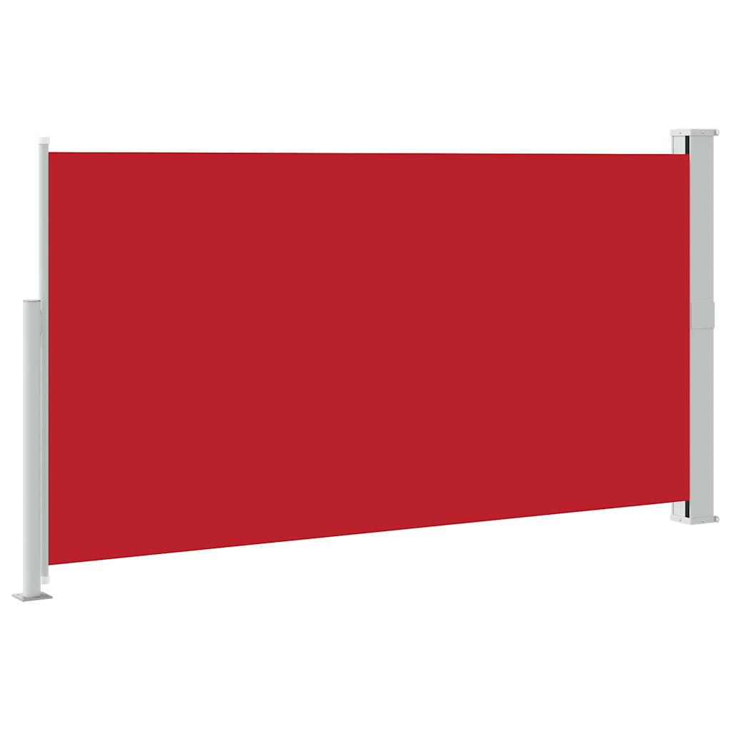 Schaduwdoek rechthoekig rood polyester detail 5