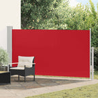 Schaduwdoek rechthoekig rood polyester detail 1