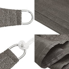 Schaduwdoek driehoekig antraciet waterdoorlatend HDPE 160 g/m² detail 6