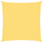Schaduwdoek vierkant beige waterdoorlatend HDPE 160 g/m²