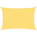 Schaduwdoek rechthoekig beige waterdoorlatend HDPE 160 g/m²
