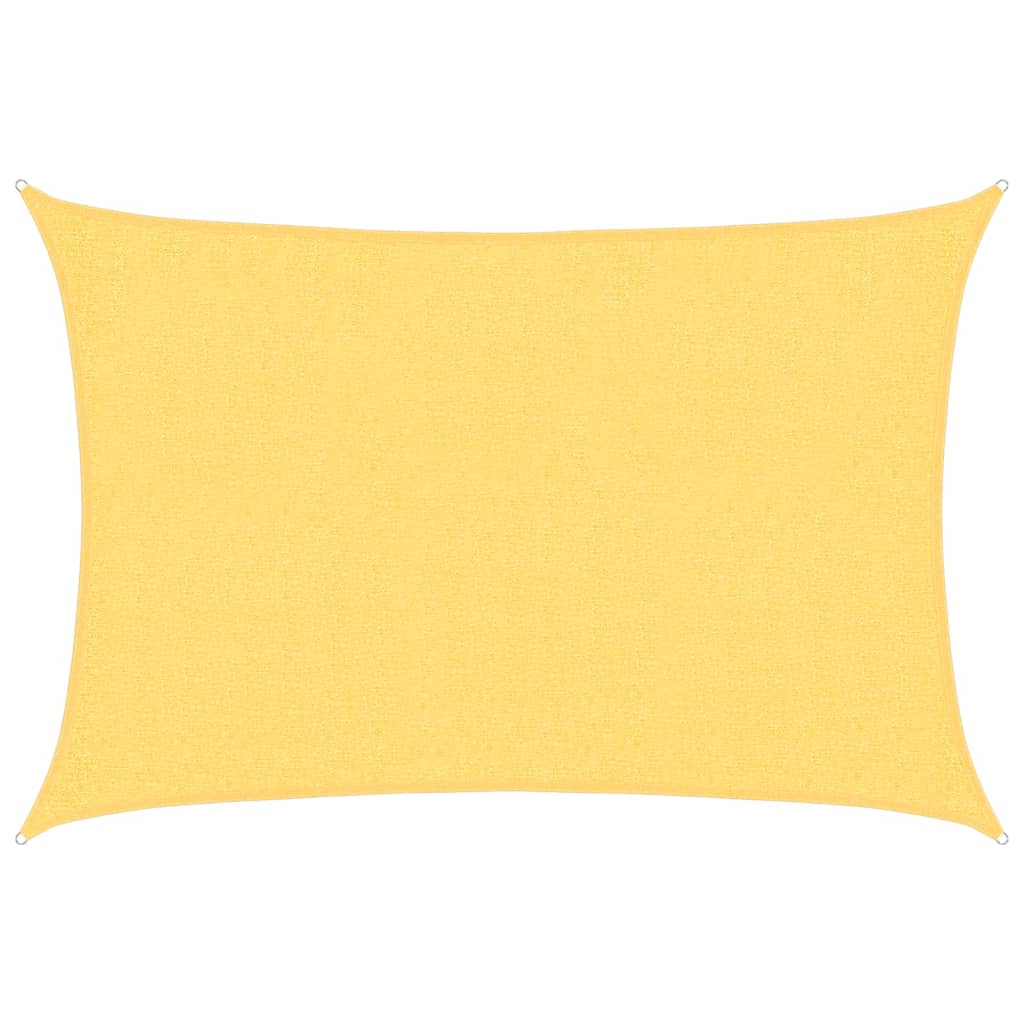 Schaduwdoek rechthoekig beige waterdoorlatend HDPE 160 g/m²