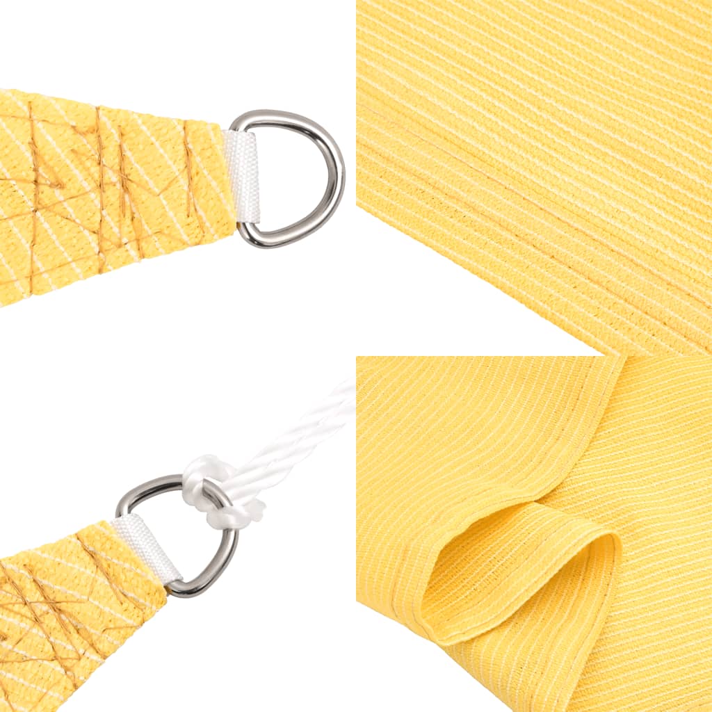 Schaduwdoek rechthoekig beige waterdoorlatend HDPE 160 g/m² detail 6
