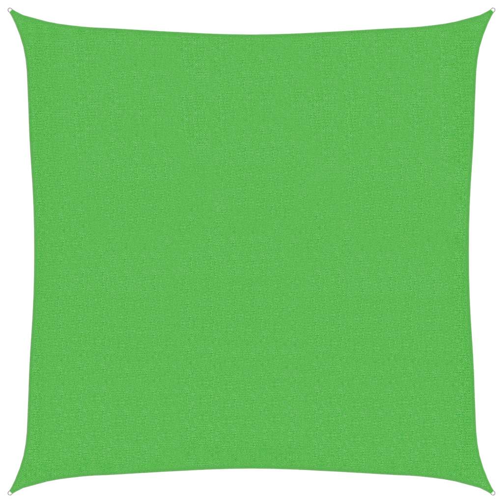 Schaduwdoek vierkant lichtgroen waterdoorlatend HDPE 160 g/m²