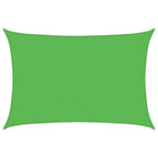 Schaduwdoek rechthoekig lichtgroen waterdoorlatend HDPE 160 g/m²
