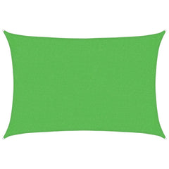 Schaduwdoek rechthoekig lichtgroen waterdoorlatend HDPE 160 g/m²