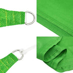 Schaduwdoek rechthoekig lichtgroen waterdoorlatend HDPE 160 g/m² detail 6