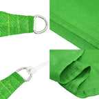 Schaduwdoek driehoekig lichtgroen waterdoorlatend HDPE 160 g/m² detail 6