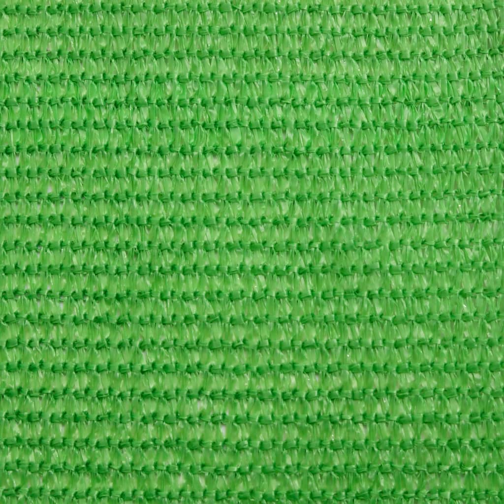 Schaduwdoek driehoekig lichtgroen waterdoorlatend HDPE 160 g/m² detail 8