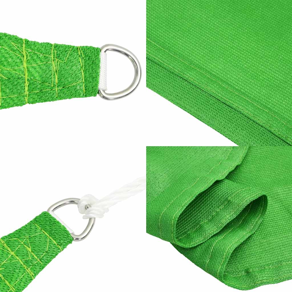 Schaduwdoek trapezium lichtgroen waterdoorlatend HDPE 160 g/m² detail 6