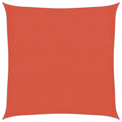 Schaduwdoek vierkant terracotta waterdoorlatend HDPE 160 g/m²