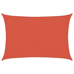 Schaduwdoek rechthoekig terracotta waterdoorlatend HDPE 160 g/m²