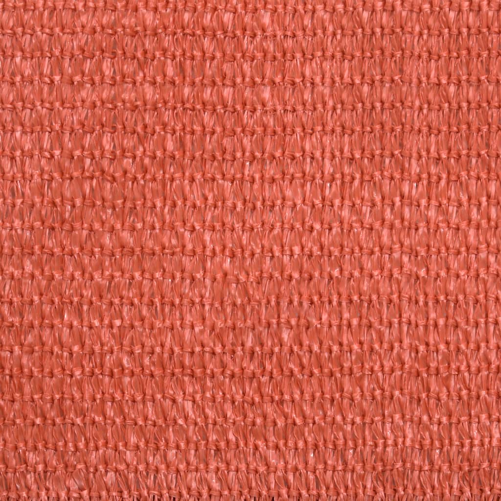 Schaduwdoek rechthoekig terracotta waterdoorlatend HDPE 160 g/m² detail 8