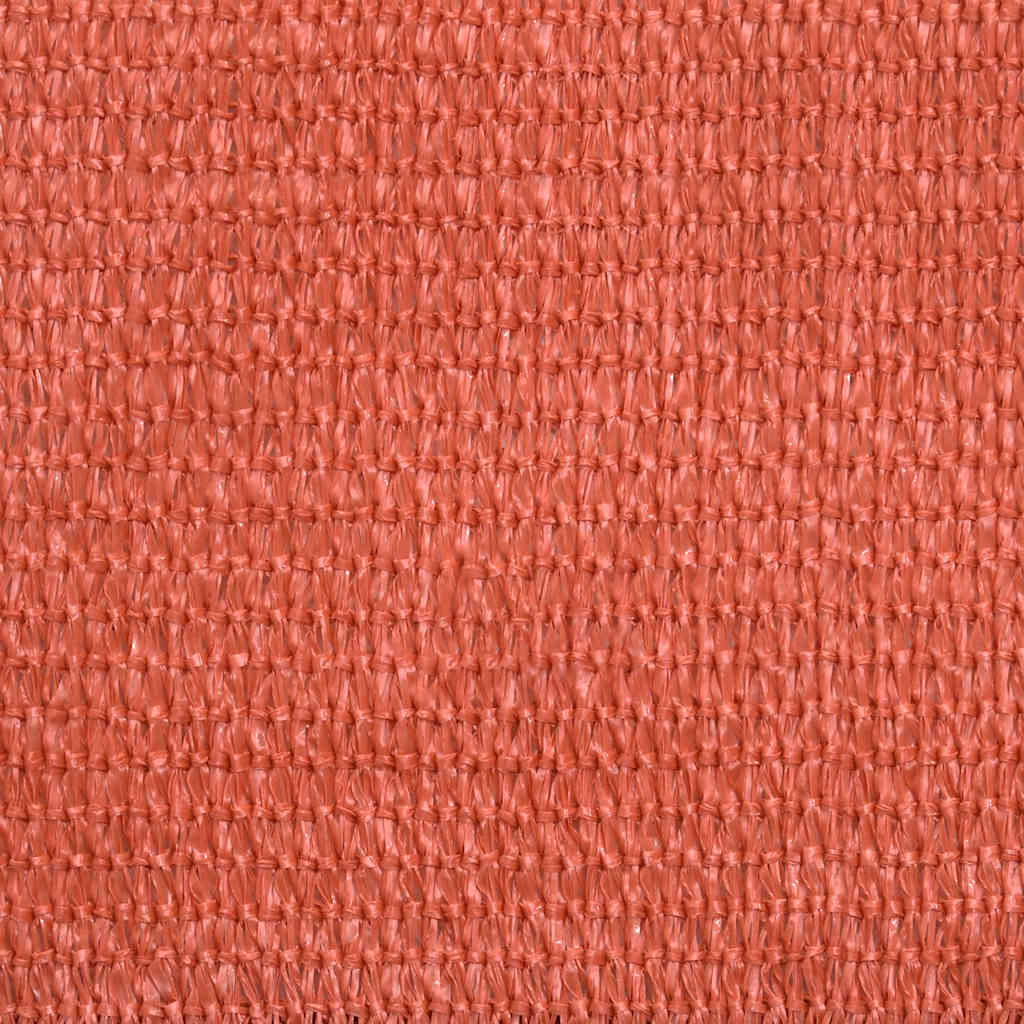 Schaduwdoek driehoekig terracotta waterdoorlatend HDPE 160 g/m² detail 8