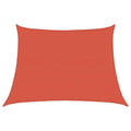 Schaduwdoek trapezium terracotta waterdoorlatend HDPE 160 g/m²