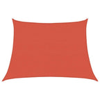Schaduwdoek trapezium terracotta waterdoorlatend HDPE 160 g/m²