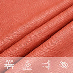 Schaduwdoek trapezium terracotta waterdoorlatend HDPE 160 g/m² detail 6