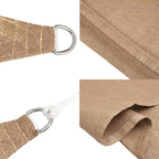Schaduwdoek rechthoekig taupe waterdoorlatend HDPE 160 g/m² detail 5