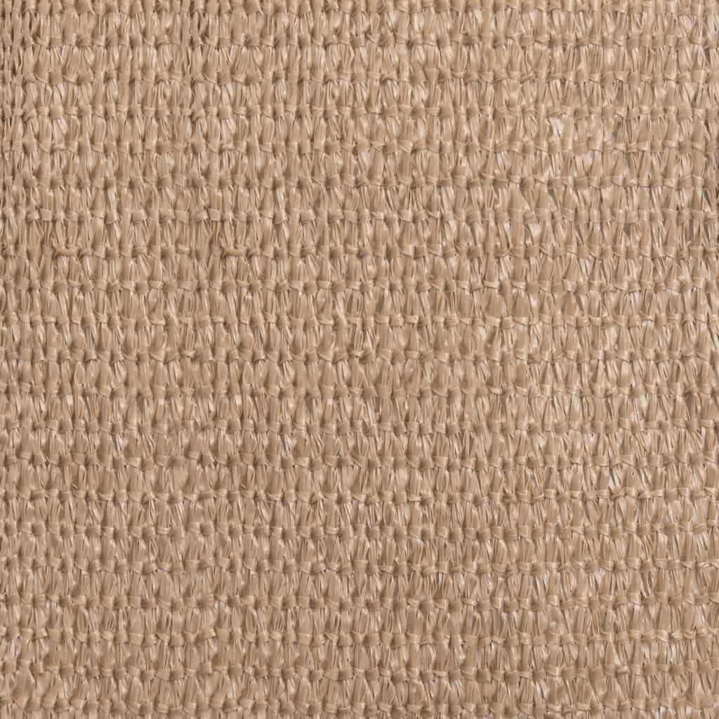 Taupe trapezium HDPE schaduwdoek detail 8