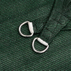 Schaduwdoek driehoekig donkergroen waterdoorlatend HDPE 160 g/m² detail 5