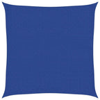 Schaduwdoek vierkant blauw waterdoorlatend HDPE 160 g/m²