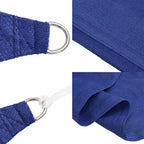 Schaduwdoek vierkant blauw waterdoorlatend HDPE 160 g/m² detail 6