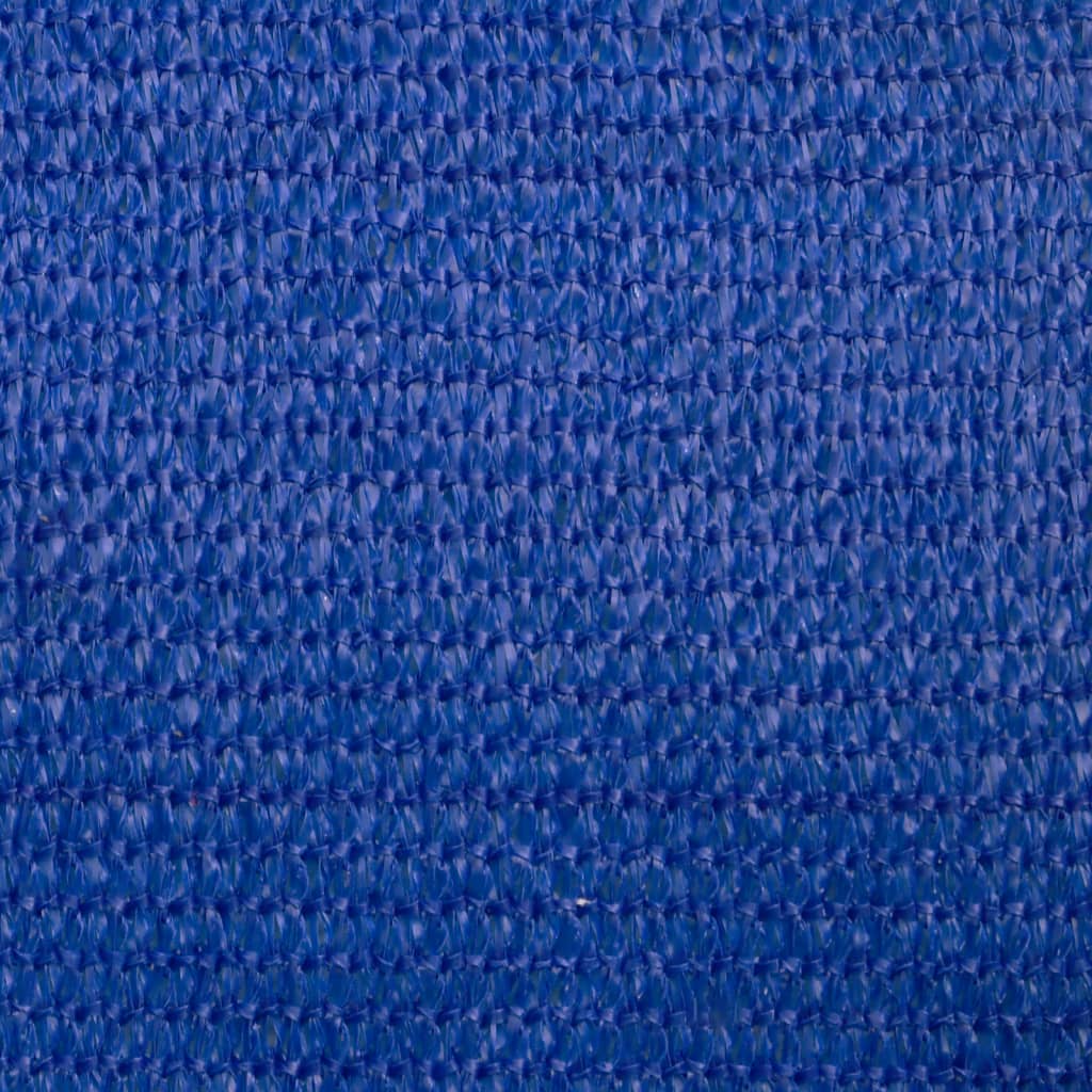 Schaduwdoek vierkant blauw waterdoorlatend HDPE 160 g/m² detail 8