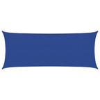 Schaduwdoek rechthoekig blauw waterdoorlatend HDPE 160 g/m²