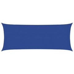 Schaduwdoek rechthoekig blauw waterdoorlatend HDPE 160 g/m²