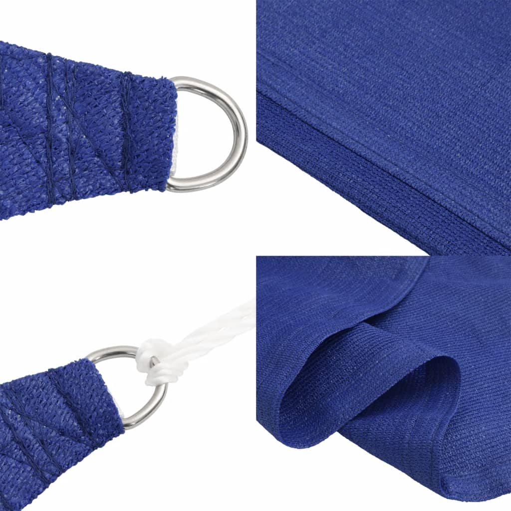 Schaduwdoek rechthoekig blauw waterdoorlatend HDPE 160 g/m² detail 6
