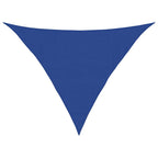 Schaduwdoek driehoekig blauw waterdoorlatend HDPE 160 g/m²