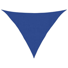 Schaduwdoek driehoekig blauw waterdoorlatend HDPE 160 g/m²