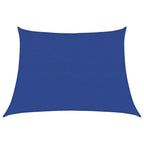 Schaduwdoek trapezium blauw waterdoorlatend HDPE 160 g/m²