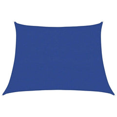 Schaduwdoek trapezium blauw waterdoorlatend HDPE 160 g/m²