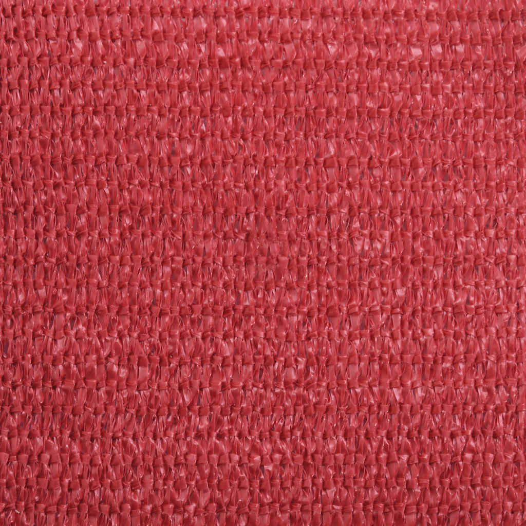 Schaduwdoek vierkant rood waterdoorlatend HDPE 160 g/m² detail 8