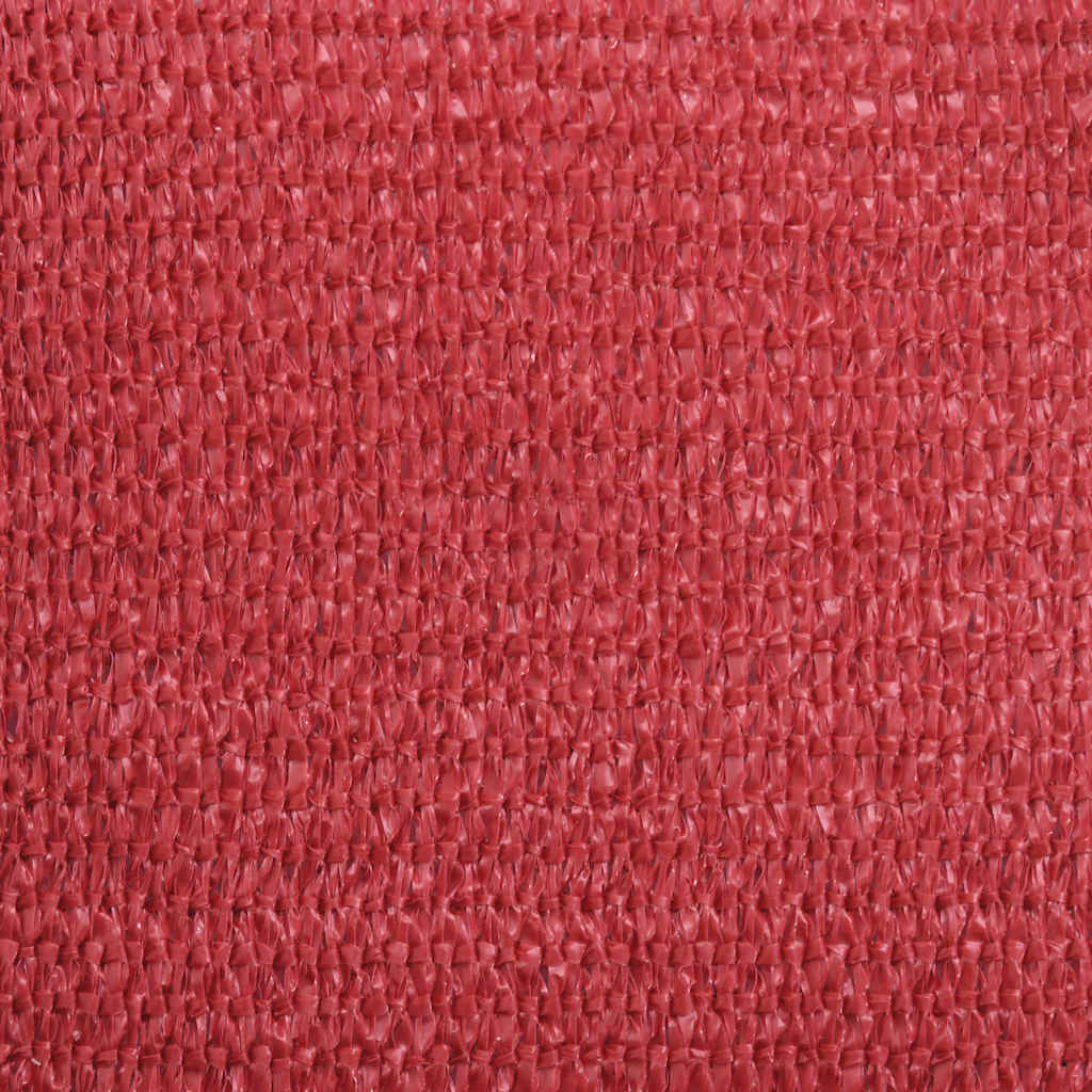 Schaduwdoek rechthoekig rood waterdoorlatend HDPE 160 g/m² detail 8