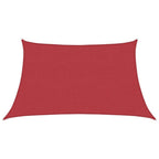 Rood trapezium HDPE schaduwdoek detail 1