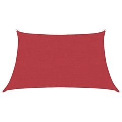 Schaduwdoek trapezium rood waterdoorlatend HDPE 160 g/m²