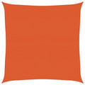 Schaduwdoek vierkant oranje waterdoorlatend HDPE 160 g/m²