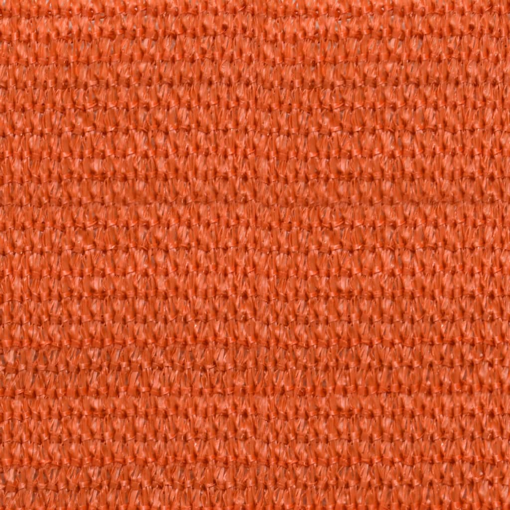 Schaduwdoek rechthoekig oranje waterdoorlatend HDPE 160 g/m² detail 8