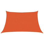 Schaduwdoek trapezium oranje waterdoorlatend HDPE 160 g/m²