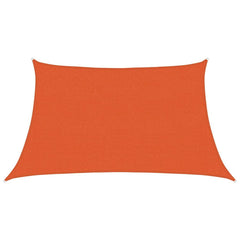 Schaduwdoek trapezium oranje waterdoorlatend HDPE 160 g/m²
